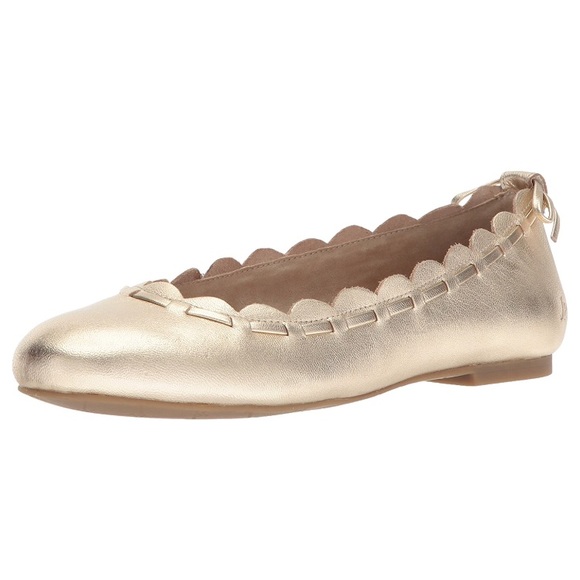 jack rogers // platinum scalloped ballet flats - Picture 2 of 7
